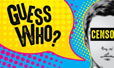 Guess Who Halftone poster clipart