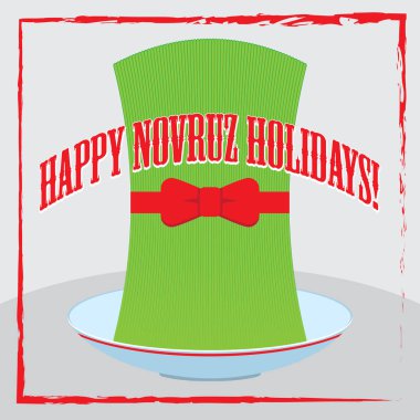 Mutlu Novruz tatil kartı