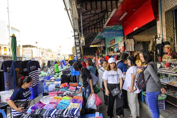 Mae Sai street markt. — Stockfoto