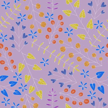 Güzel çiçek süsleme. Renkli vektör tatil kartı.