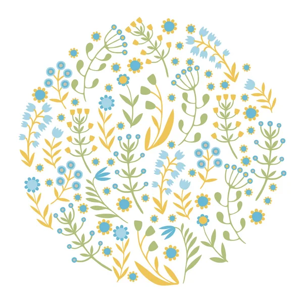 Güzel çiçekler ayarlayın. Vektör çizim.