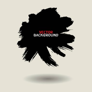 siyah fırça doku arka plan seti