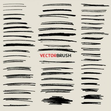 Doodle kalem kontur fırça seti