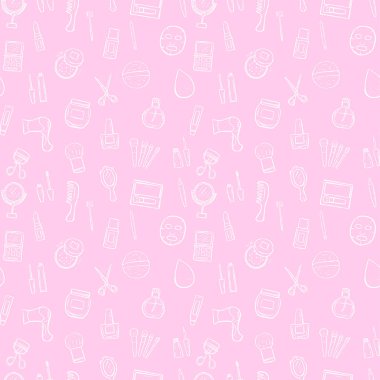 Makyaj Dikişsiz desen arka plan ayarlamak