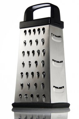 Peynir temiz beyaz arka plan üzerinde daha büyük