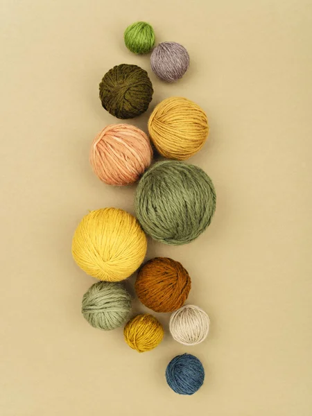 Bolas de lana de hilados . — Foto de Stock