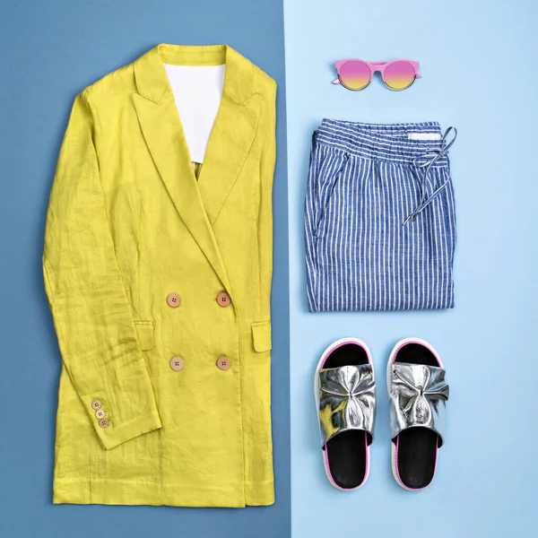 Stylisches sommerliches Freizeitoutfit. — Stockfoto