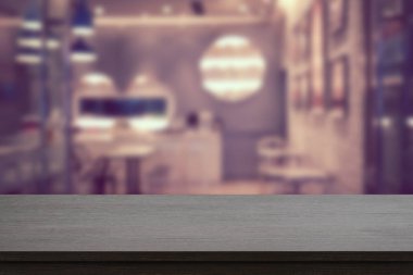 Bulanık kahve dükkanı arka plan defocused