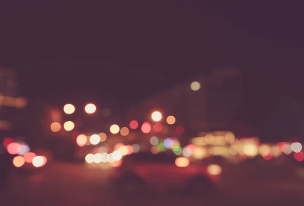 Wazig straatverlichting — Stockfoto