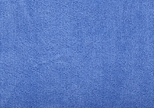 蓝色棉毛巾背景纹理 — 图库照片