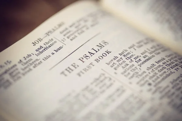 Psaltaren Skriftställe Bibeln — Stockfoto