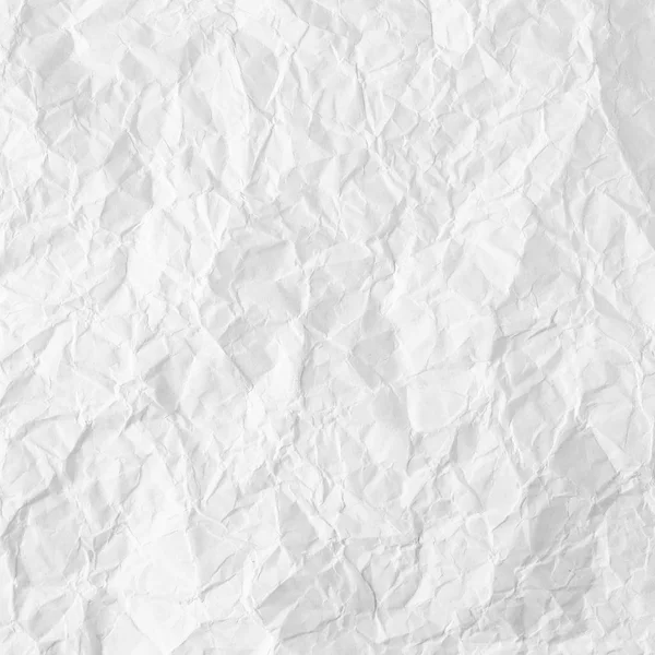 Papel Crumpled Branco Texturizado Cor Branca — Fotografia de Stock