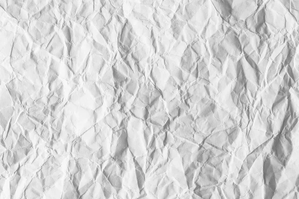 Texturou Prázdné Zmačkaný Papír Bílé Barvy — Stock fotografie