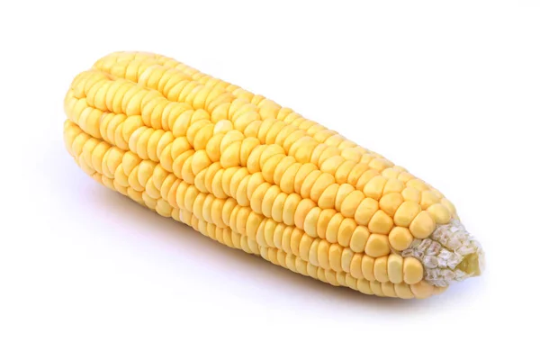 Corn Skalade Isolerade Vit Bakgrund — Stockfoto