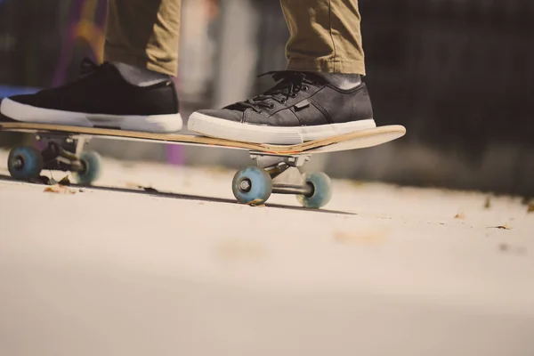 Detailní Záběr Skateboarding — Stock fotografie