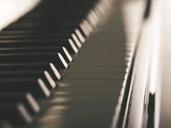 Nahaufnahme Mit Klaviertastatur — Stockfoto