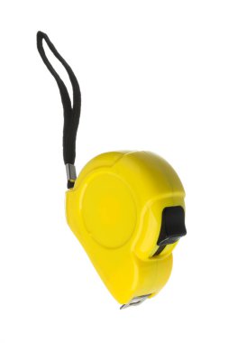 Teyp ölçüsü beyaza izole edildi