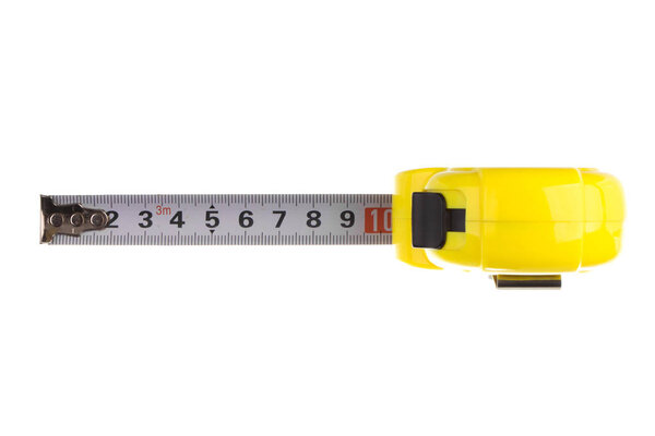 Tape measure isolated on white