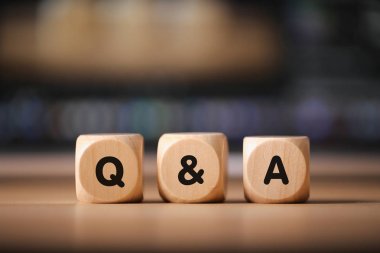 Soru-cevap ahşap bloklar