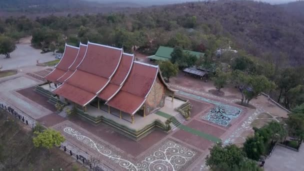 Wat Sirindhornwararam (Phu Prao Temple), Ubon Ratchathani, Thailand. — Stock Video