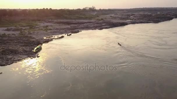 Samphanbok Grand Canyon da Ásia. Mekong região na província de Ubon Ratchathani Tailândia — Vídeo de Stock