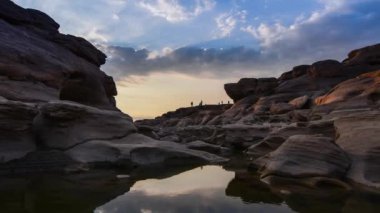Asya'nın Samphanbok Büyük Kanyon. Ubon Ratchathani ili Tayland Mekong bölgesi 