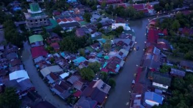 Ampawa yüzen Pazar, Samutsongkhram, Tayland. 