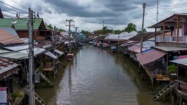 Ampawa yüzen Pazar, Samutsongkhram, Tayland. 