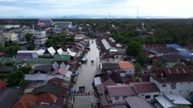 Ampawa yüzen Pazar, Samutsongkhram, Tayland. 
