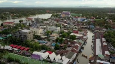 Ampawa yüzen Pazar, Samutsongkhram, Tayland. 