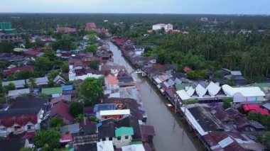 Ampawa yüzen Pazar, Samutsongkhram, Tayland. 