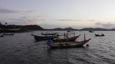 Koh Phitak balıkçı köyü, Chumphon, Tayland. 