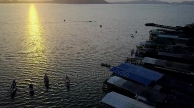 Koh Phitak balıkçı köyü, Chumphon, Tayland. 