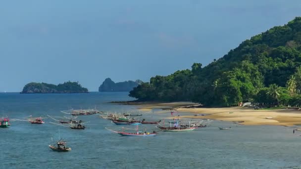 Таїланд пляжу та Чумфон — стокове відео