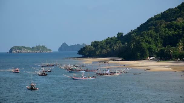 Tajlandia Chumphon Sairee Beach — Wideo stockowe