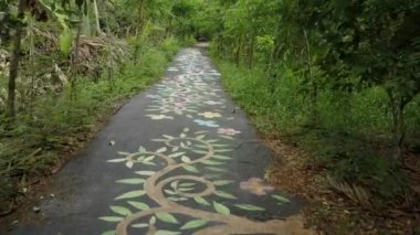 Bisiklet çiçek yol park, Kra Jão Bang, Tayland