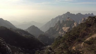  güzel sahne üzerinde Huangshan, Çin