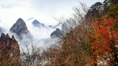  güzel sahne üzerinde Huangshan, Çin