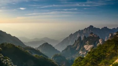 güzel sahne üzerinde Huangshan, Çin