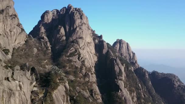 Güzel sahne üzerinde Huangshan, Çin — Stok video