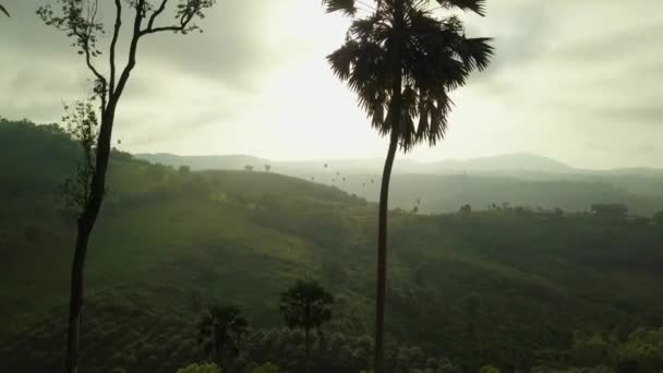 Перегляд точка тяжіння Khaoko і Phu ванна Берг, Phetchabun, Таїланд. — стокове відео