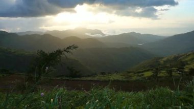 Görünüm noktası cazibe Khaoko ve Phu küvet Berg,: Phetchabun, Thailand. 