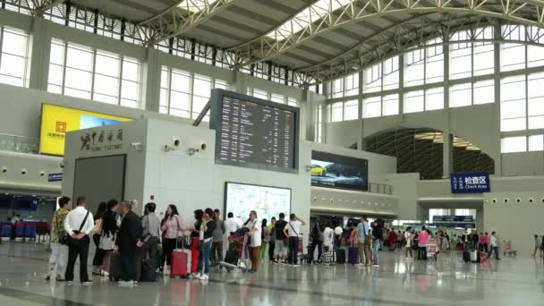Kunming aeropuerto internacional de agua larga en octubre 23, 2015 en Kunming, China . — Vídeo de stock