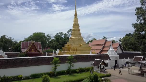 Phra That Chae Haeng, província de Nan, Tailândia — Vídeo de Stock