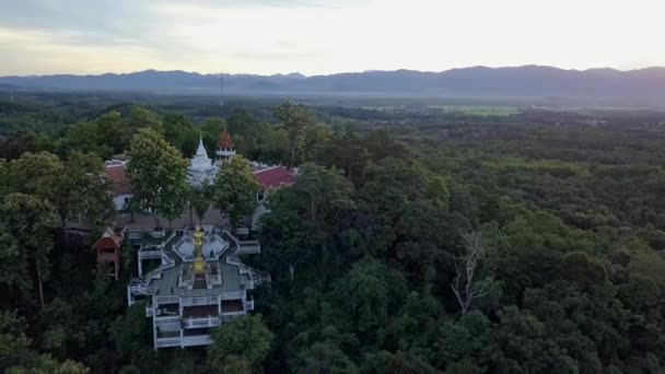 Wat Phra o Kao Noi Nan, Tayland at — Stok video