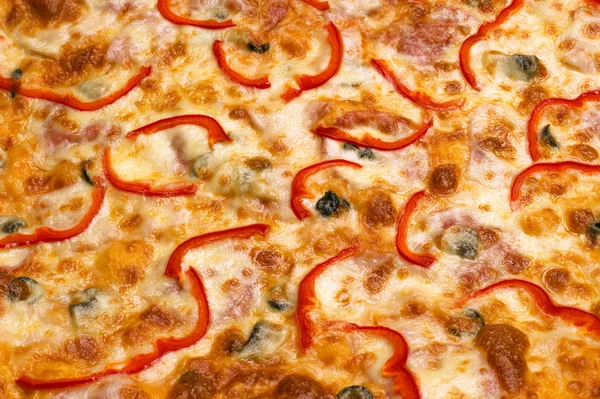 Пицца крупным планом — стоковое фото