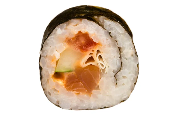 白で隔絶された寿司ロール — ストック写真