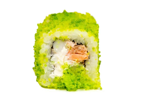 Green roll closeup isolated — Stock Photo, Image