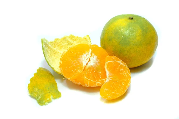 Orange in white background — Stock Photo, Image