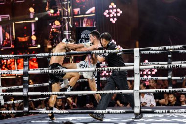 Tayland ve Youssef Boughanem Tay dövüş 2016 yılında Belçika Saiyok Pumphanmuang rüzgarlı spor